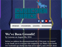 Tablet Screenshot of cubicorngames.com